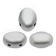 Les perles par Puca® Samos beads Silver alluminium mat 00030/01700